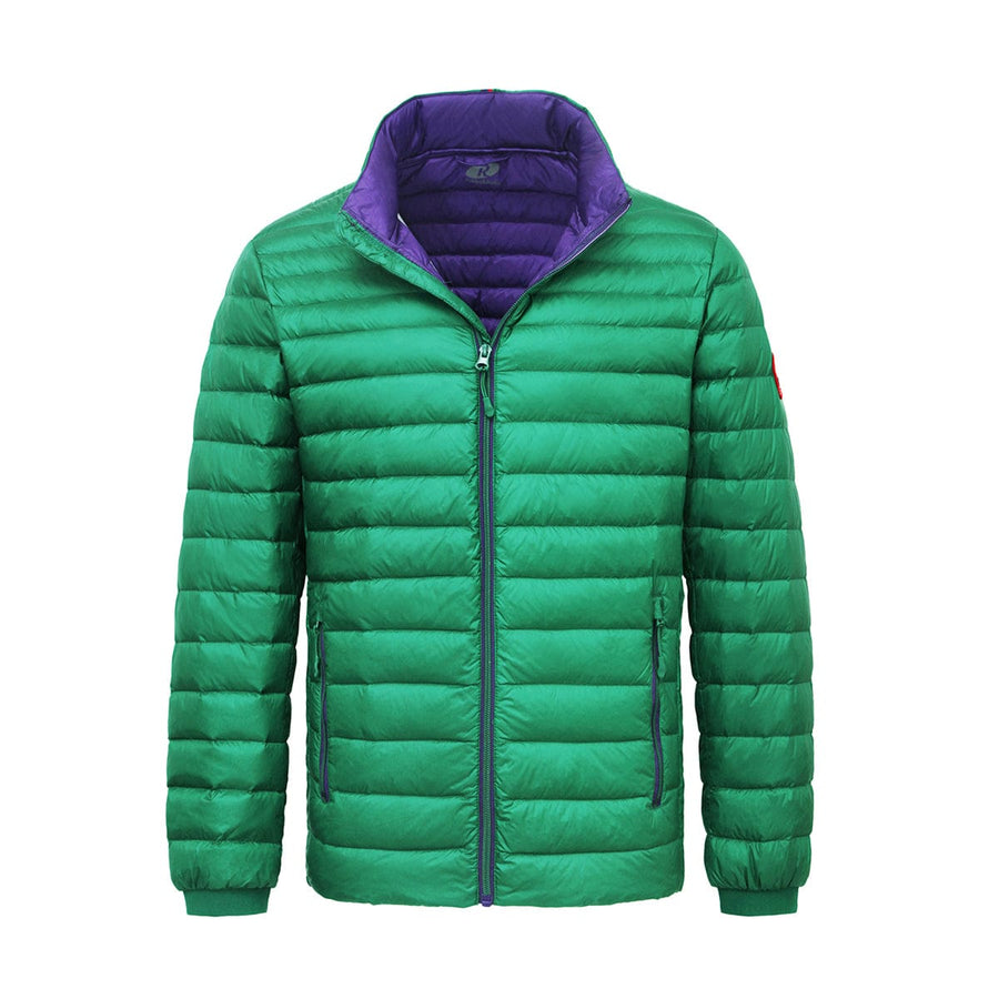 Men's Ultra Light Packable Down Puffer Jacket S / Verdant Green Rokka & Rolla