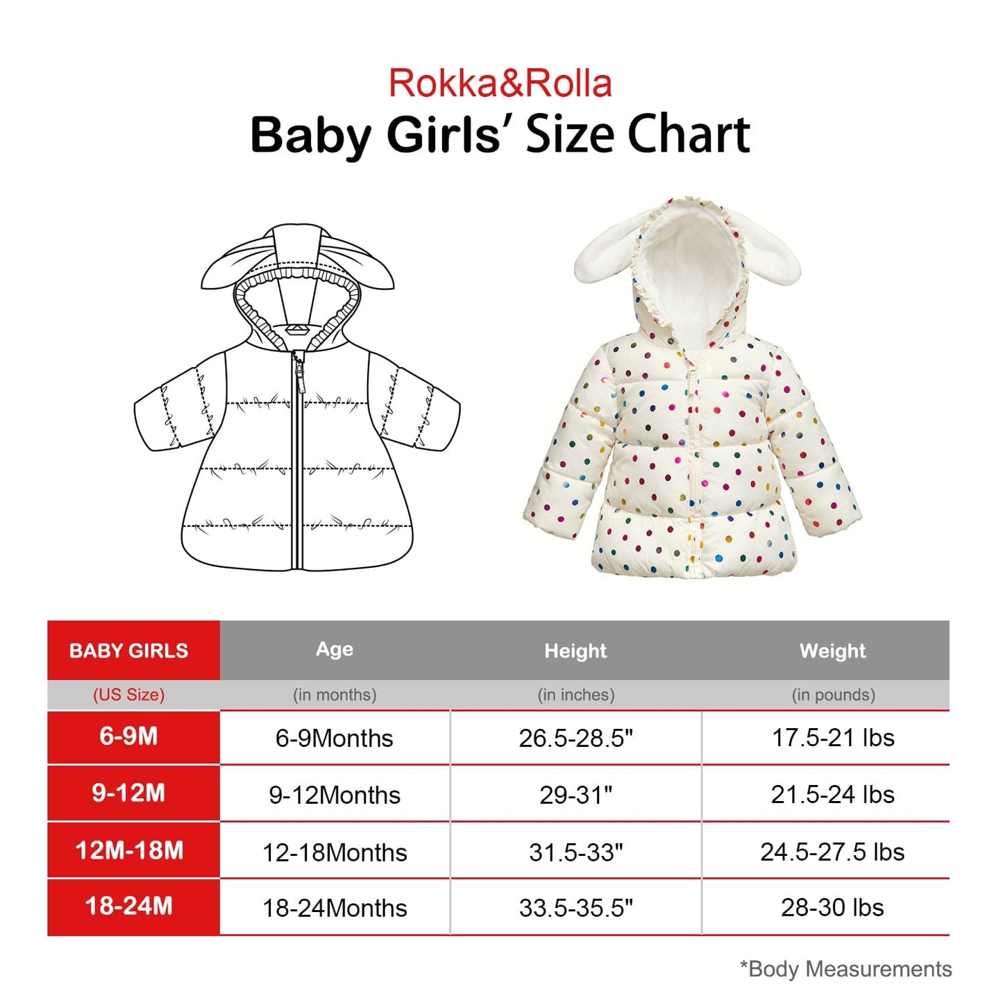 Toddler Girls' Soft Fur Hooded Puffer Jacket Rokka & Rolla