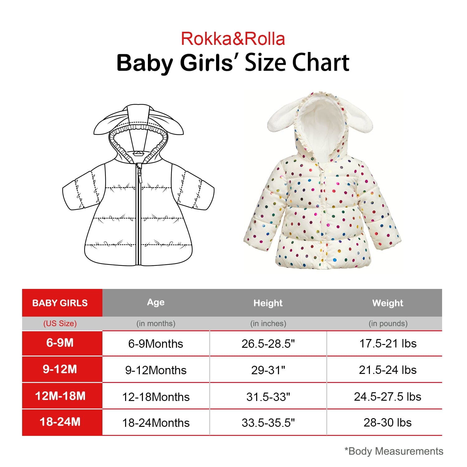 Toddler Girls' Soft Fur Hooded Puffer Jacket Rokka & Rolla