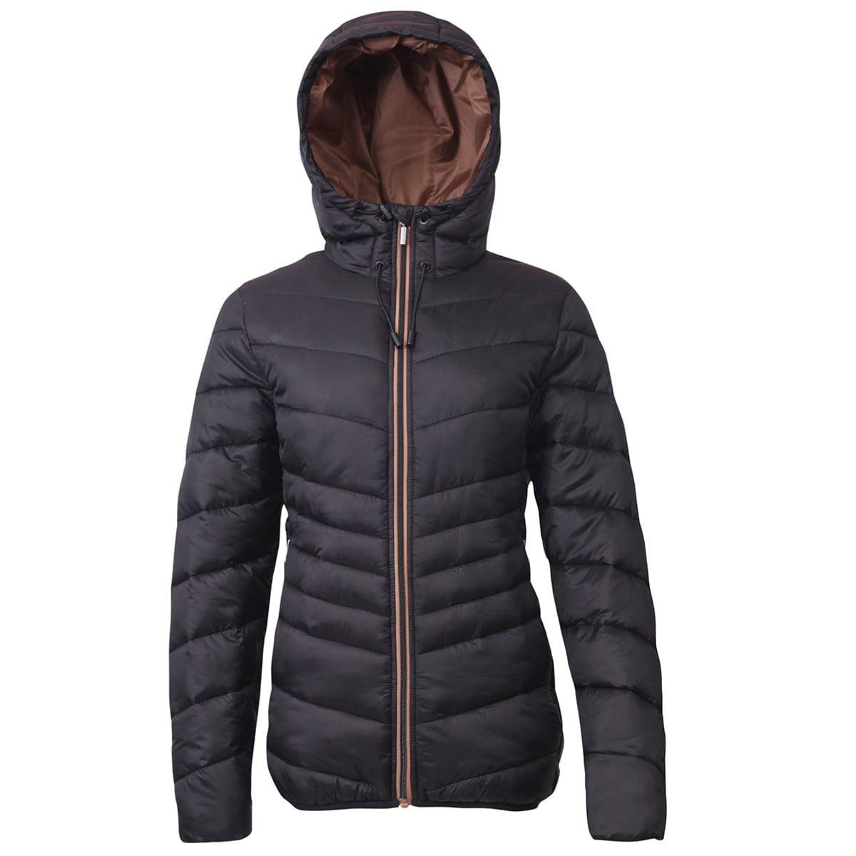 Women's Lightweight Padded Puffer Jacket S (4-6) / Rich Black Rokka & Rolla