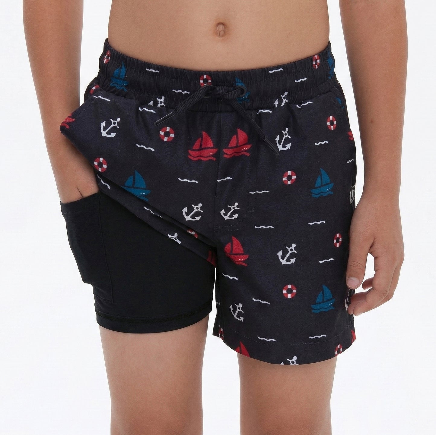 Boys' Compression Liner Swim Trunks Quick Dry Bathing Suit - Rokka&Rolla