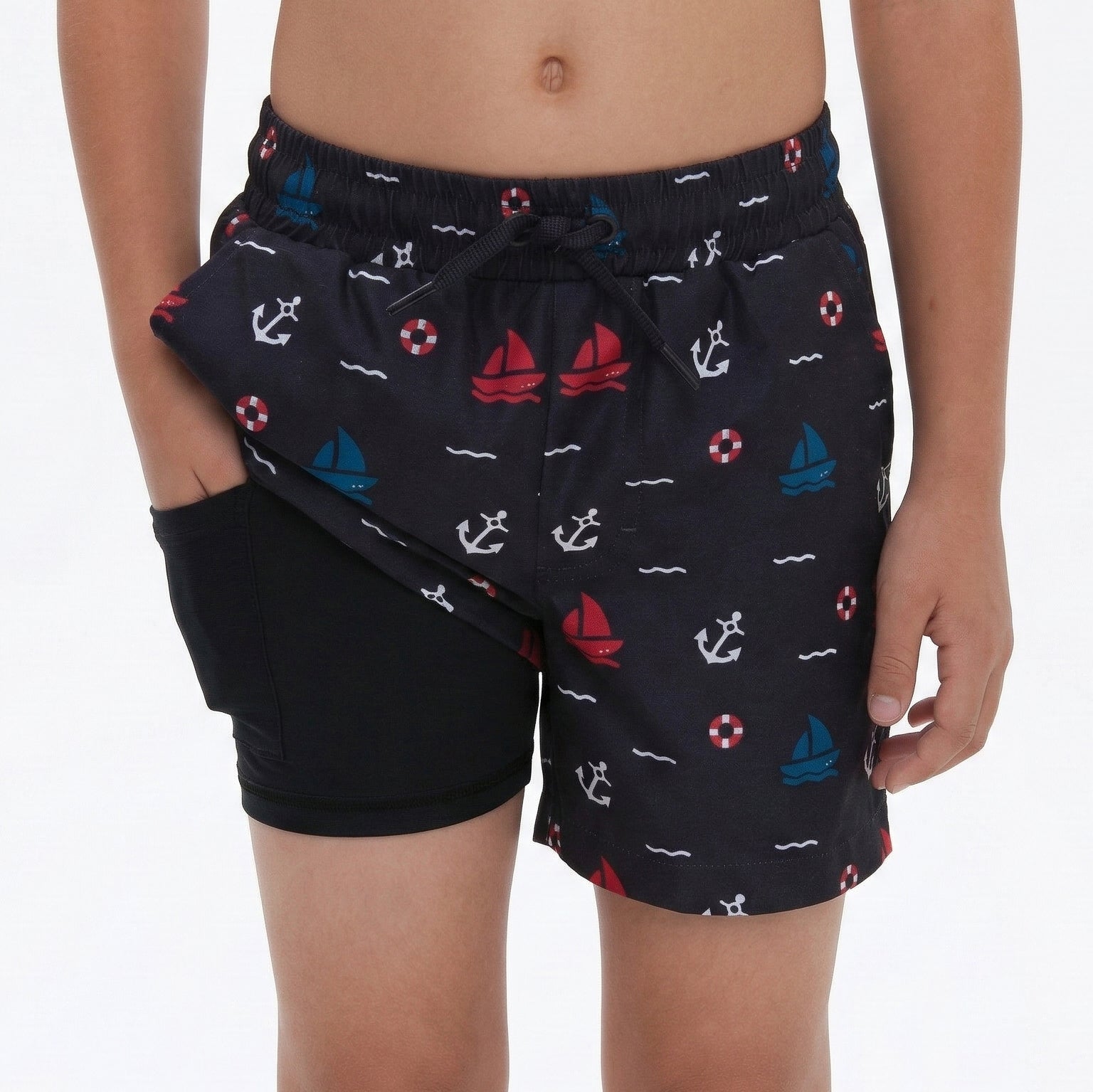 Boys' Compression Liner Swim Trunks Quick Dry Bathing Suit - Rokka&Rolla