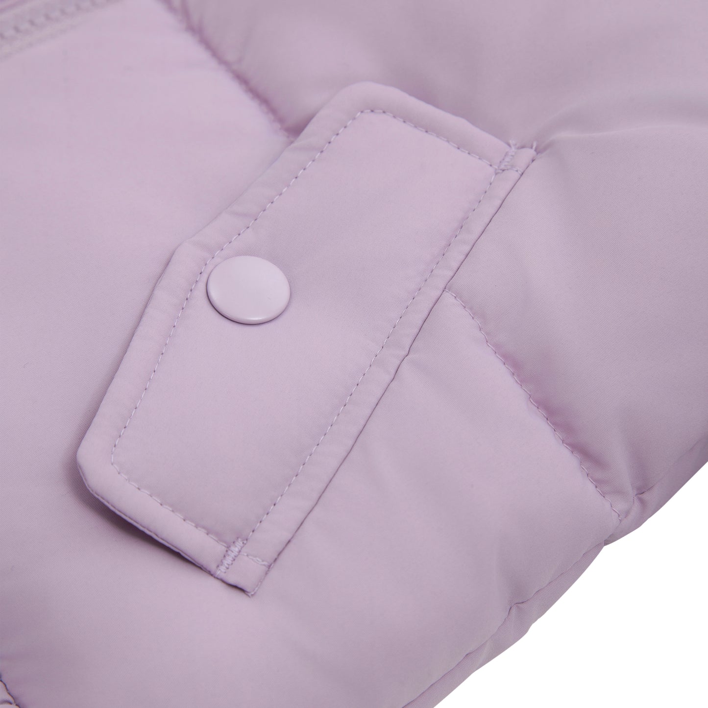 Toddler Girls Ruffle Hem Hooded Fleece Lined Puffer Jacket - Purple