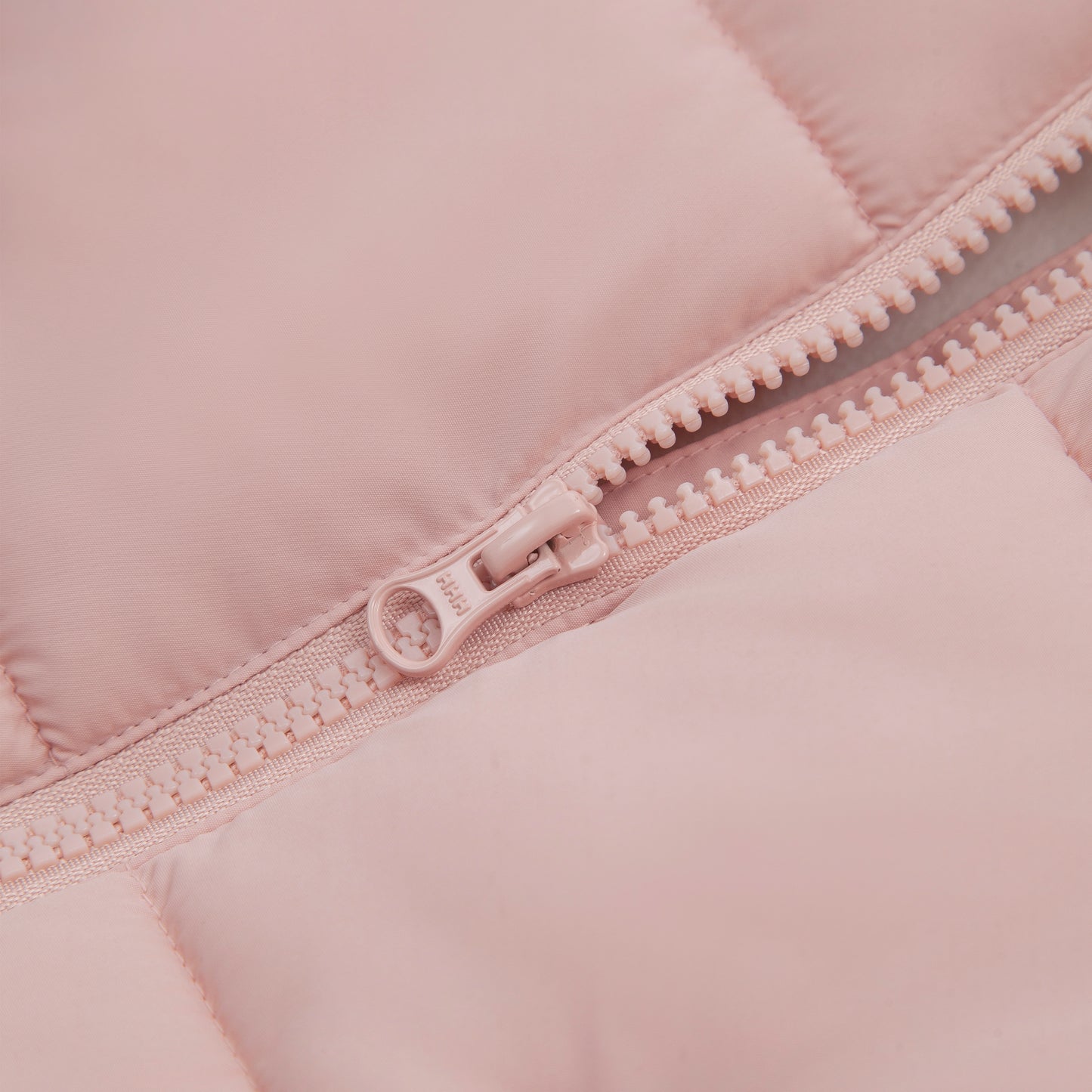 Toddler Girls Ruffle Hem Hooded Fleece Lined Puffer Jacket - Pink
