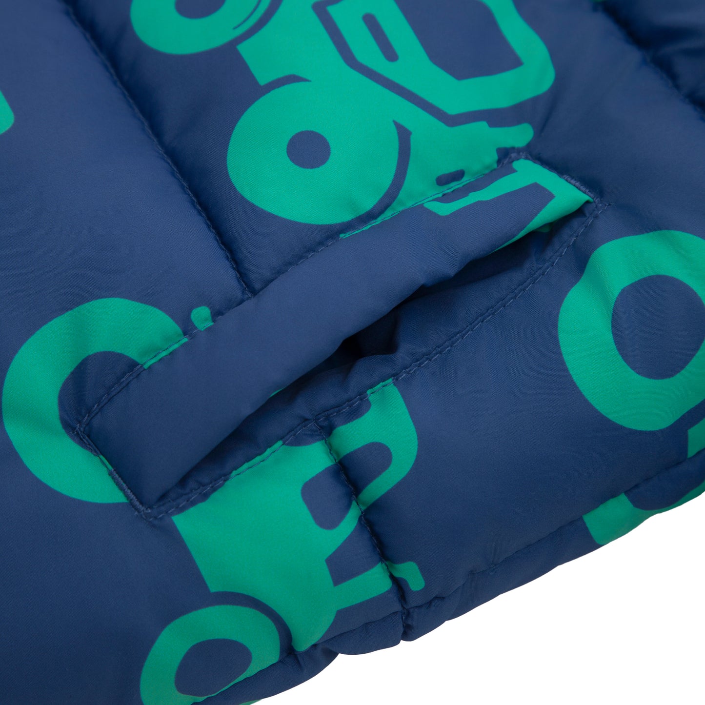 Boys Toddler Puffer Jacket Fleece Lined Hooded Winter Coat - Green Car