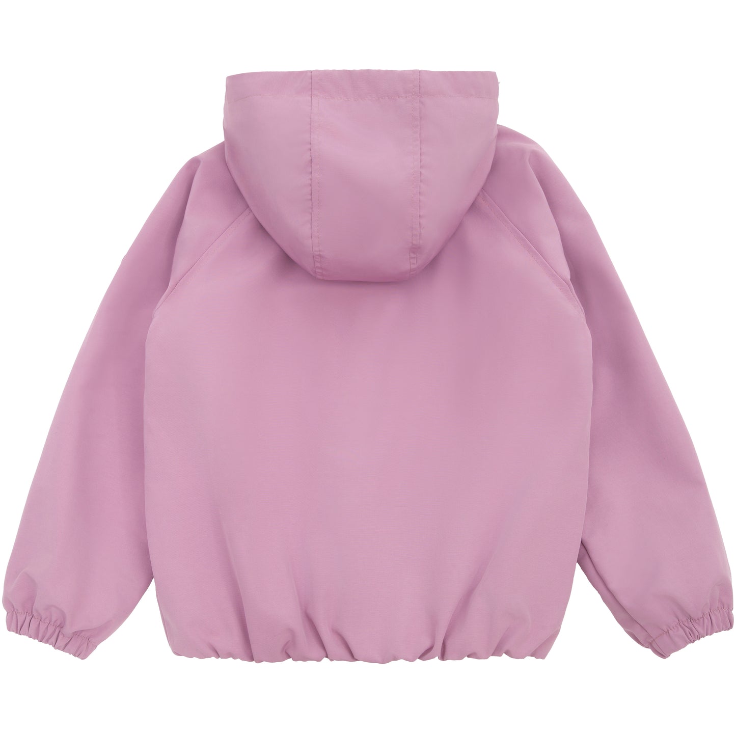 Girls Fleece Lining Jacket with Bubble Hem Snap Pockets Coat - Pink