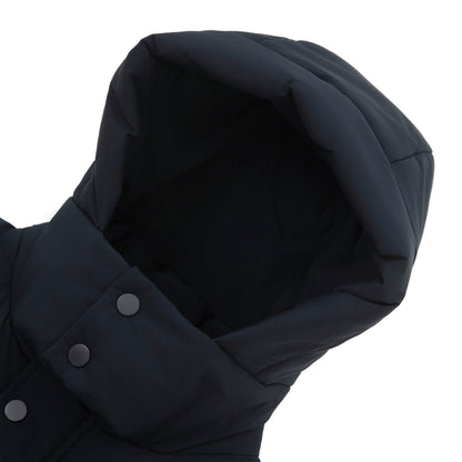 Men's Puffer Jacket Water-Resistant Fleece-Lined Winter Coat - Navy