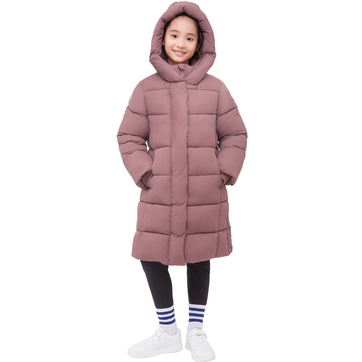 Big Girls' Knee Length Puffer Coat