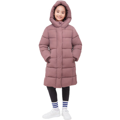 Big Girls' Knee Length Puffer Coat