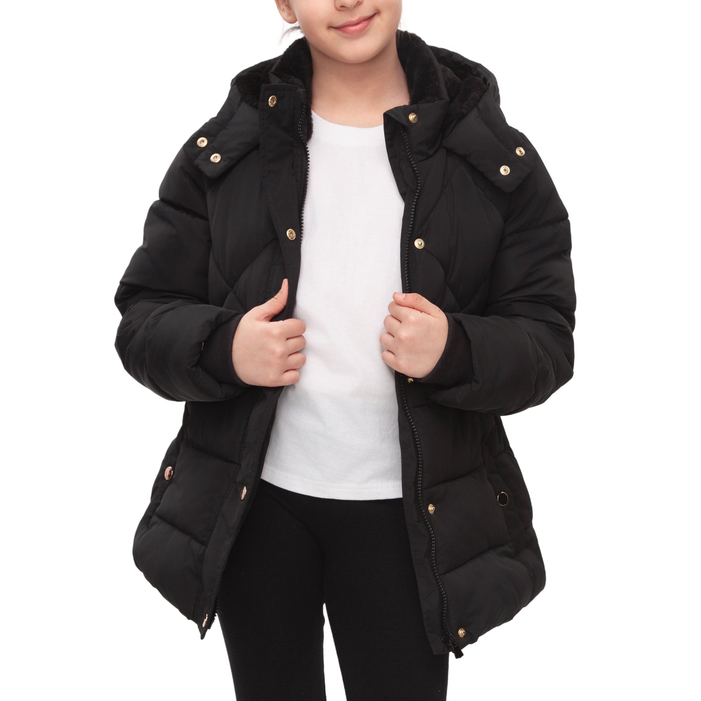 Girls Timeless Quilted Coat