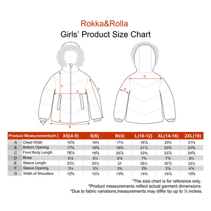 Girls' Heavyweight Puffer Jacket Bubble Coat