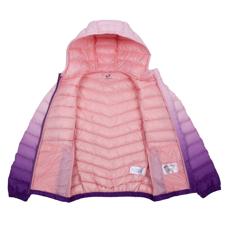 Girls' New Ultra Light Packable Down Puffer Jacket