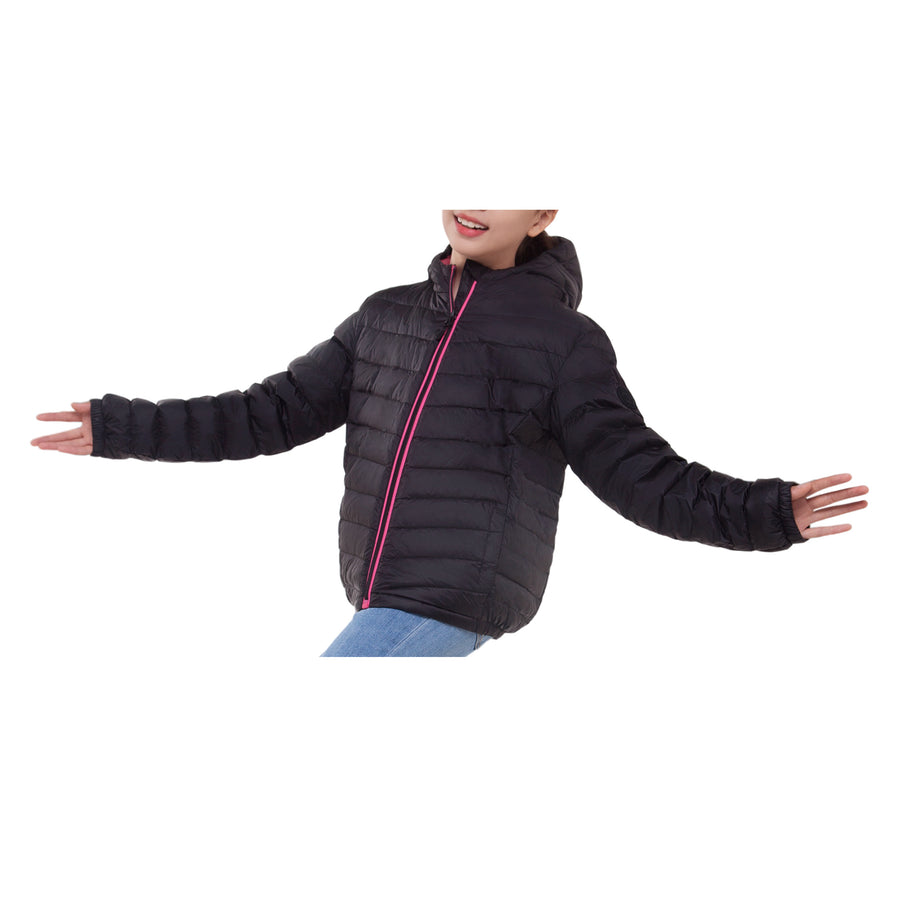 Girls' New Ultra Light Packable Down Puffer Jacket