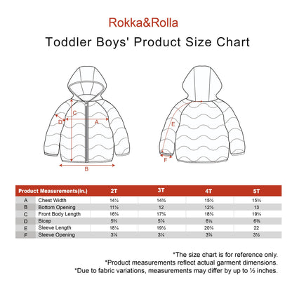 Toddler Boys' Reversible Lightweight Hooded Puffer Jacket - Blue/Navy