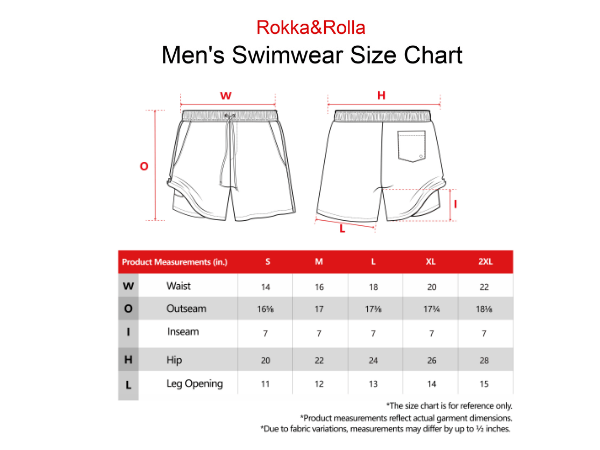 Rokka&Rolla Men's Quick Dry Swim Trunks with Compression Liner 7" Bathing Suit Tie-Dye Board Shorts - Black Wash Swimwear Rokka&Rolla