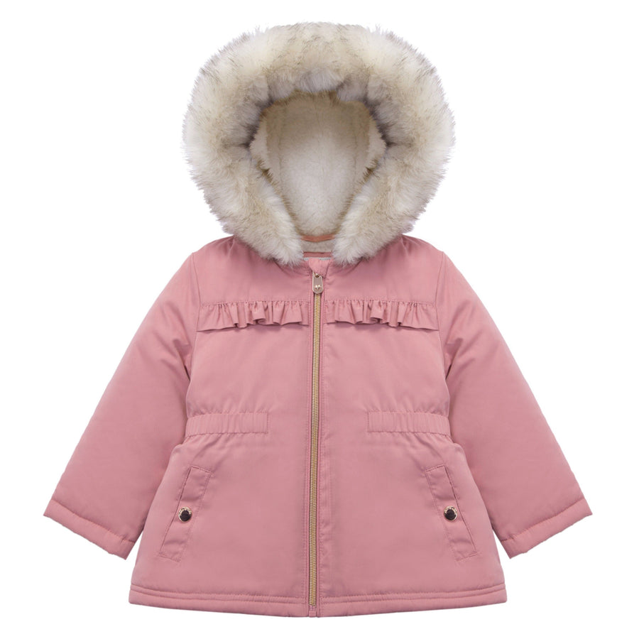 Baby Toddler Girls Water Resistant Puffer Jacket Sherpa Fleece Lined Parka Coat 6 24M 2T 4T