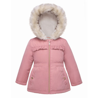 Baby Toddler Girls' Water-Resistant Puffer Jacket Sherpa Fleece Lined Parka Coat (6-24M, 2T-4T) Coats & Jackets Rokka & Rolla