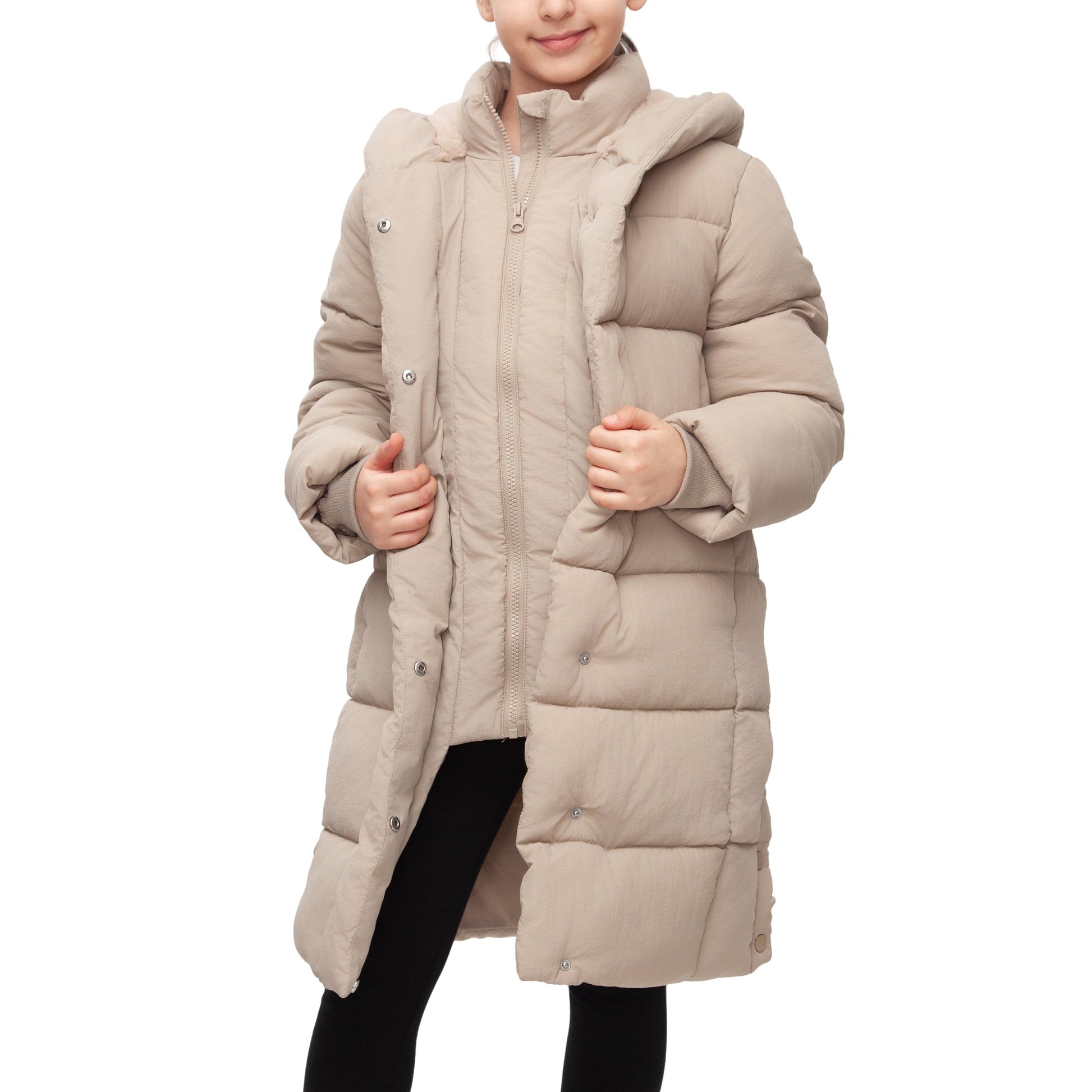 Big Girls' Knee Length Puffer Coat Rokka&Rolla