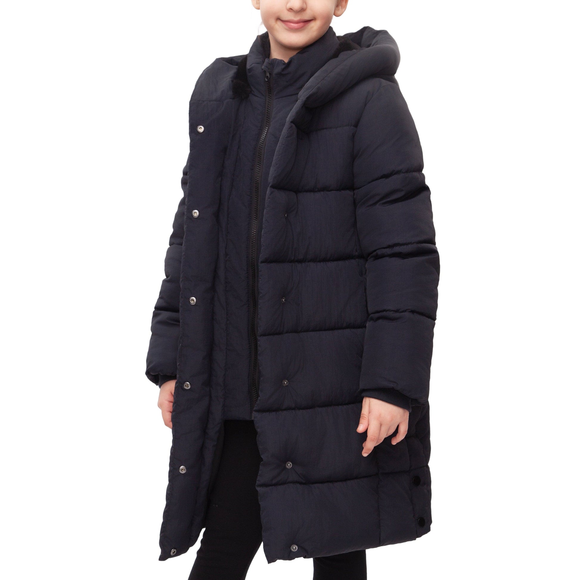 Big Girls' Knee Length Puffer Coat Rokka&Rolla