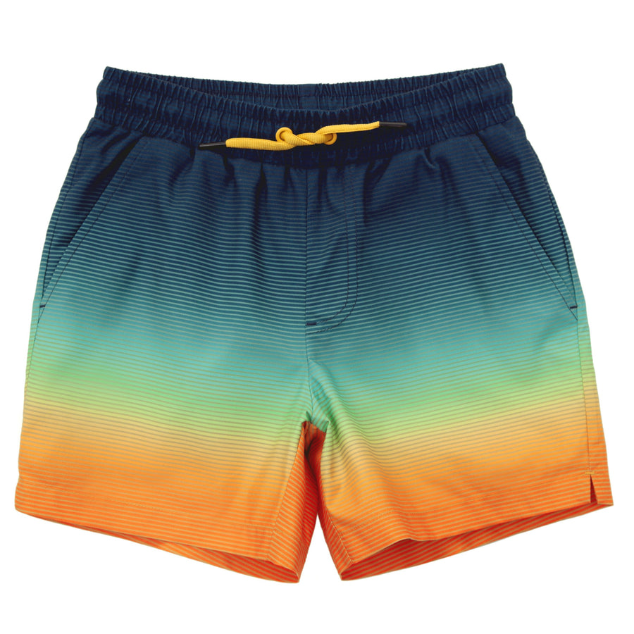 Boy‘s Compression Liner Swim Trunks Quick Dry Bathing Suit Swimwear XS / Neon Stripe Rokka & Rolla