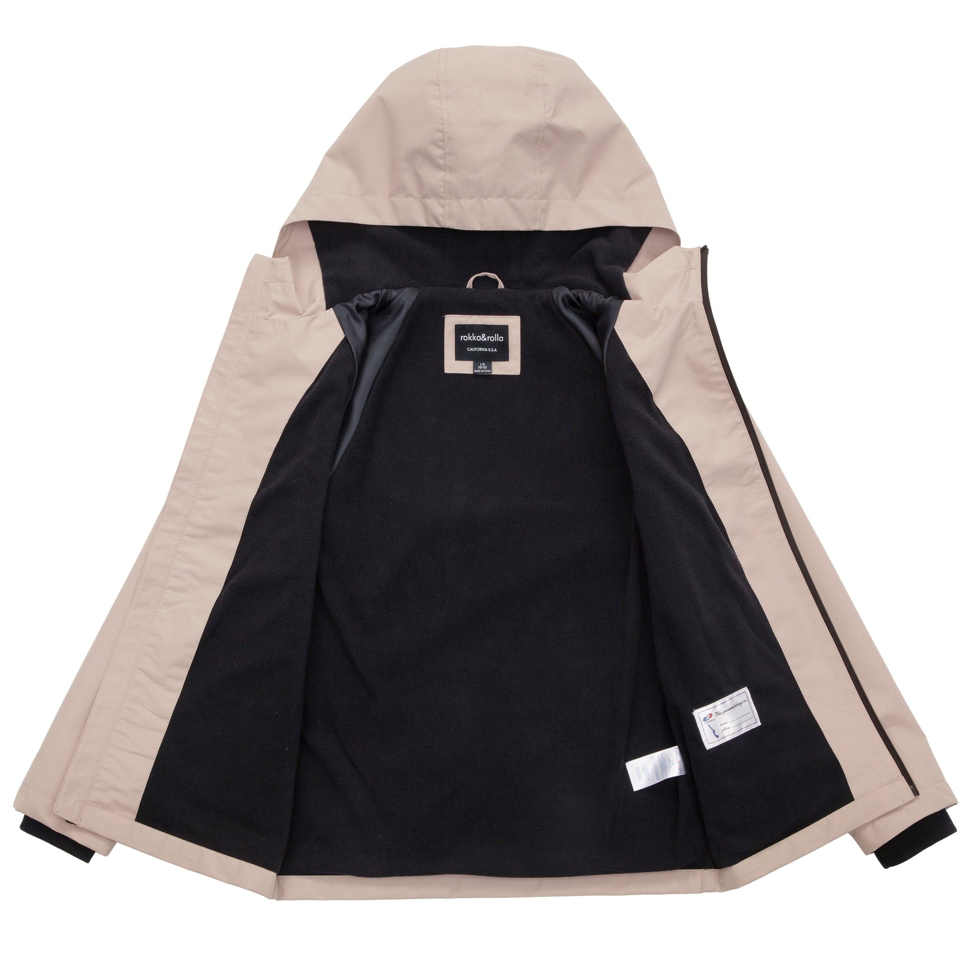 Boy's Hooded Water-Resistant Parka Windbreaker Jacket Coats & Jackets Rokka & Rolla