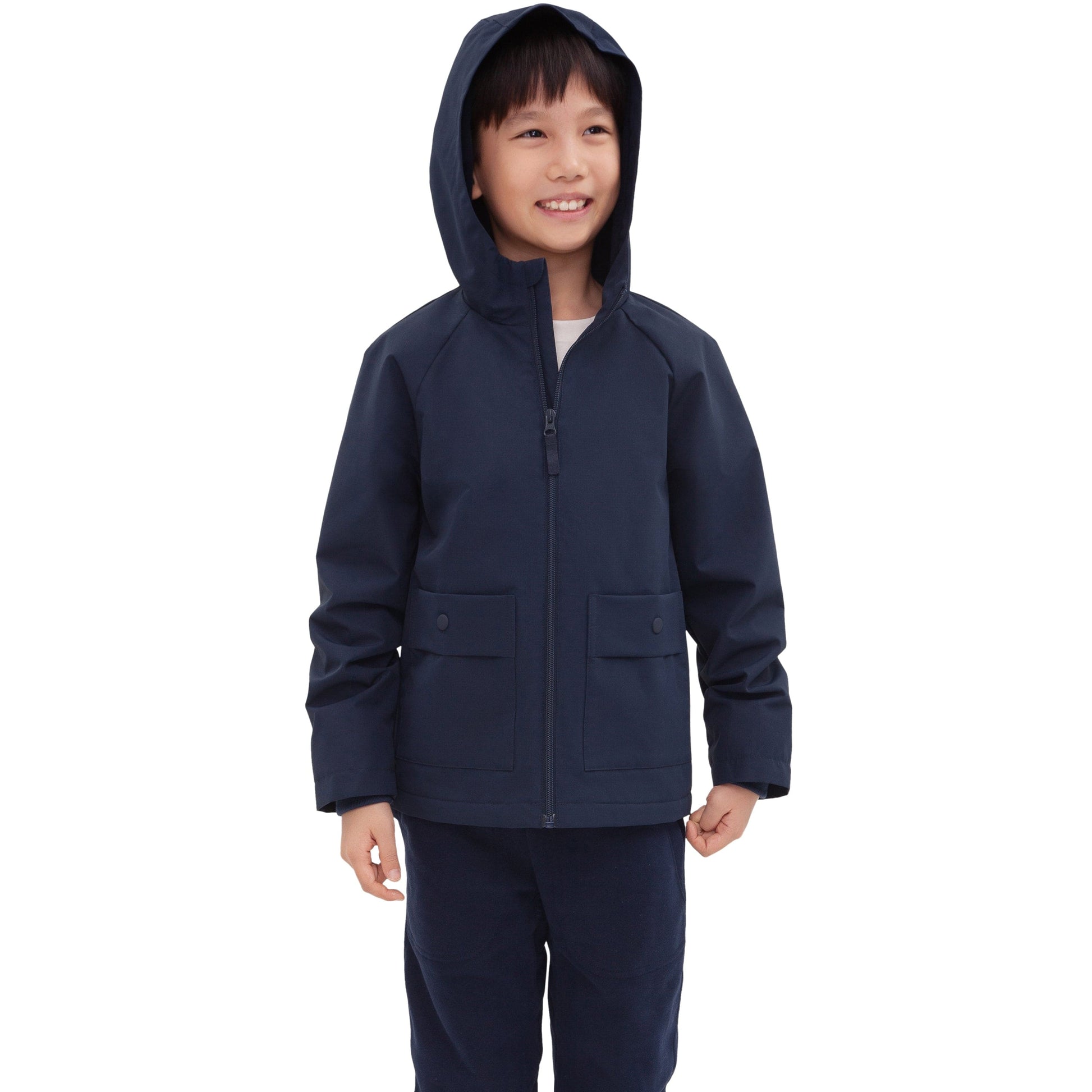 Boy's Hooded Water-Resistant Parka Windbreaker Jacket Coats & Jackets Rokka & Rolla