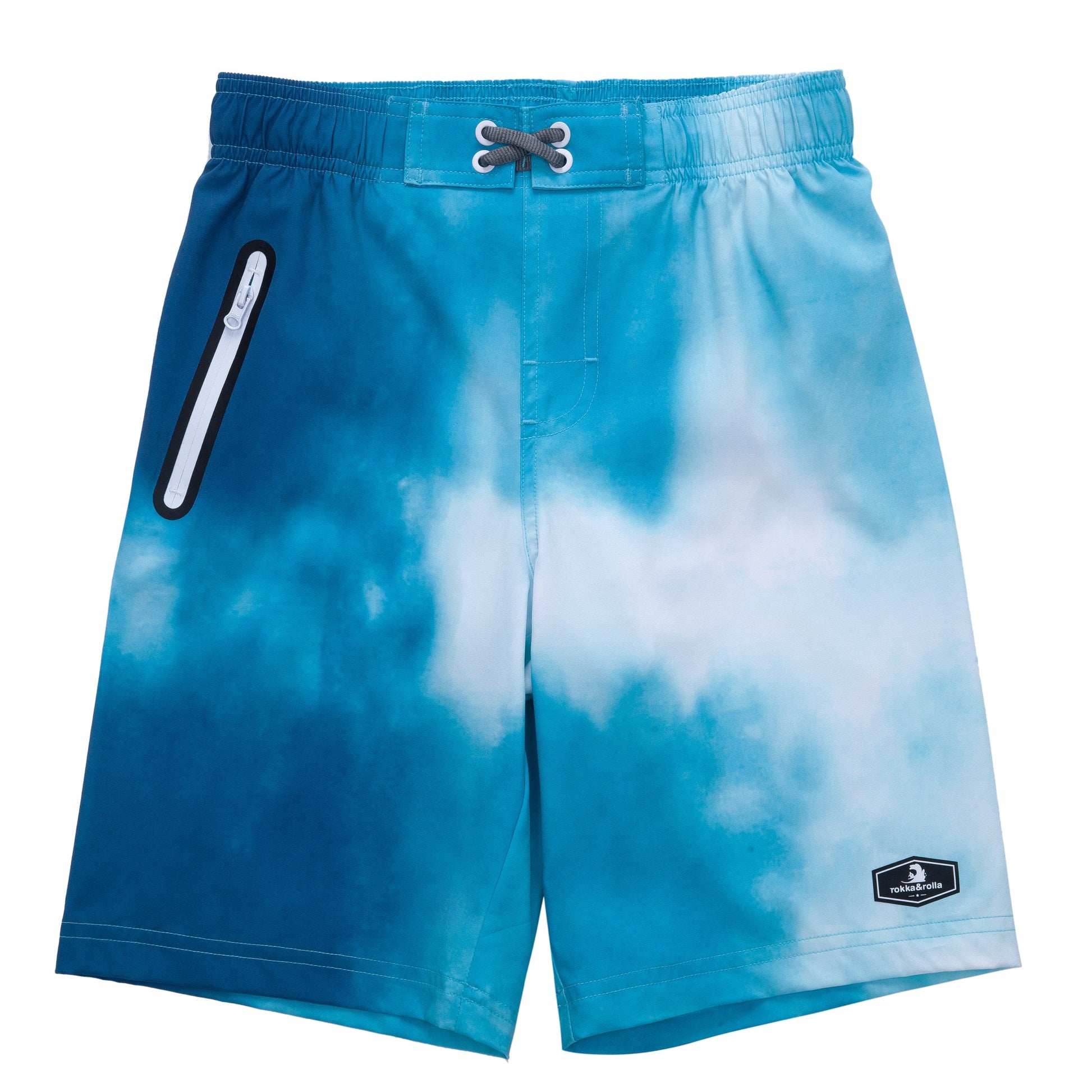 Boys' 4-Way Stretch Mesh Lined Swim Trunks Swimwear Rokka & Rolla