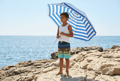 Boys' 4-Way Stretch Mesh Lined Swim Trunks Swimwear Rokka & Rolla