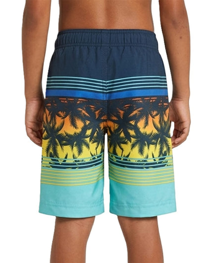 Boys' 4-Way Stretch Mesh Lined Swim Trunks Swimwear Rokka & Rolla