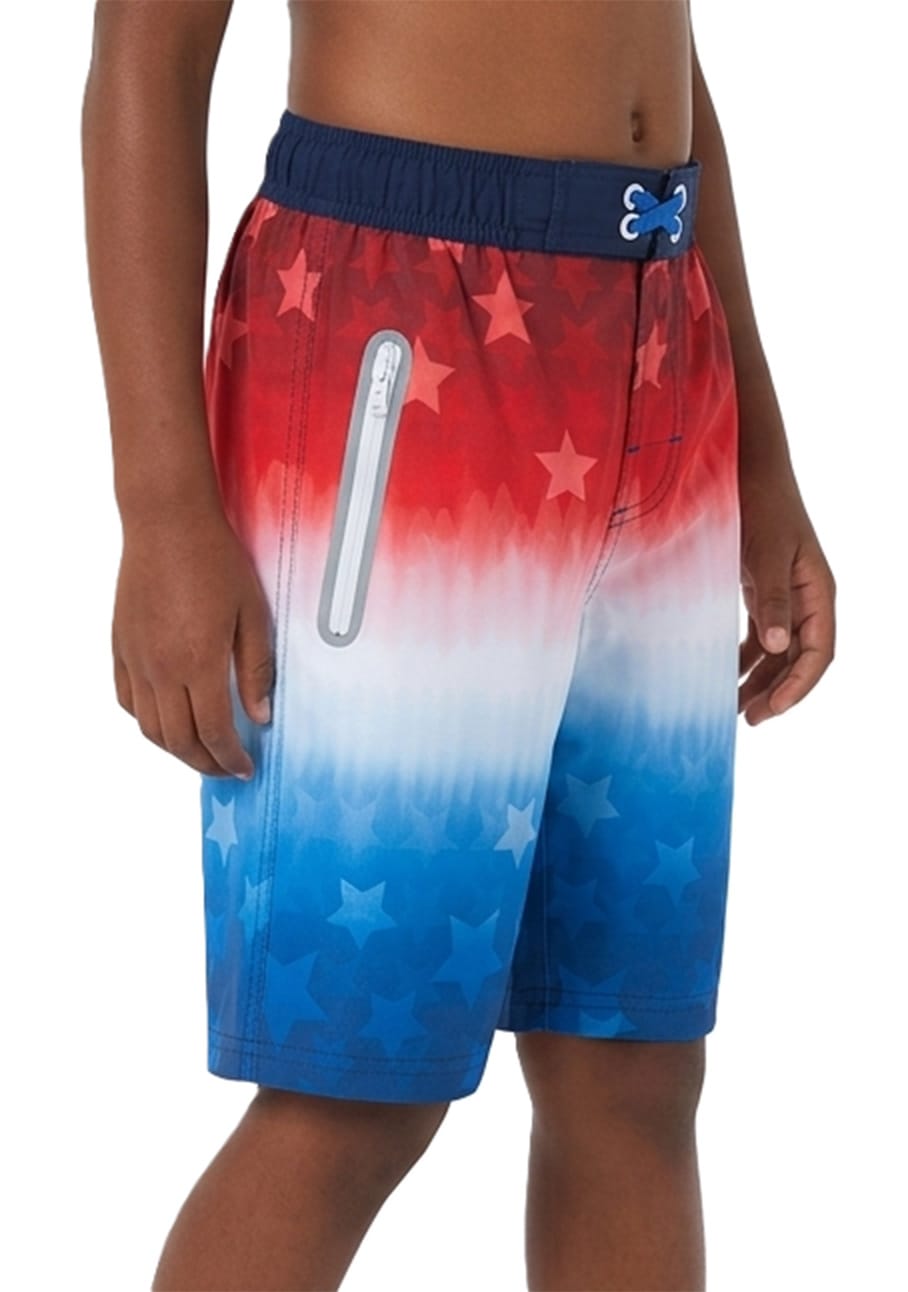 Boys' 4-Way Stretch Mesh Lined Swim Trunks Swimwear Rokka & Rolla