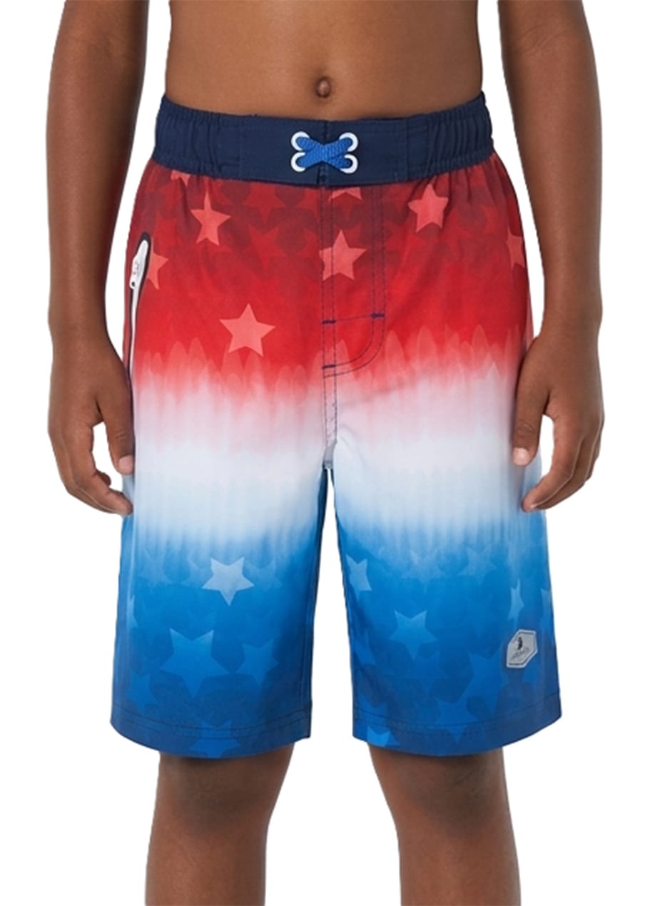Boys' 4-Way Stretch Mesh Lined Swim Trunks Swimwear Rokka & Rolla