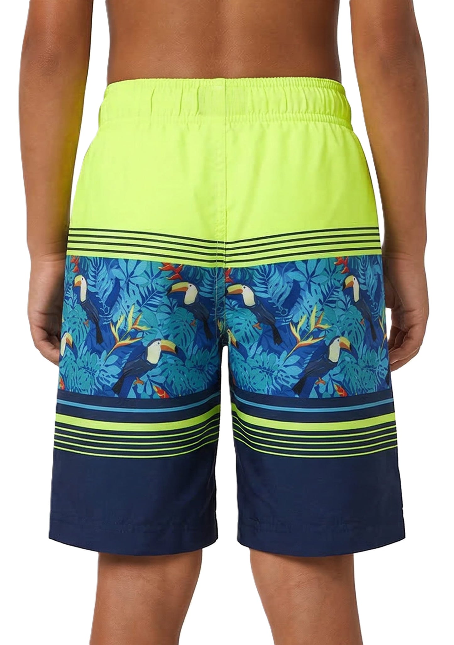 Boys' 4-Way Stretch Mesh Lined Swim Trunks Swimwear Rokka & Rolla