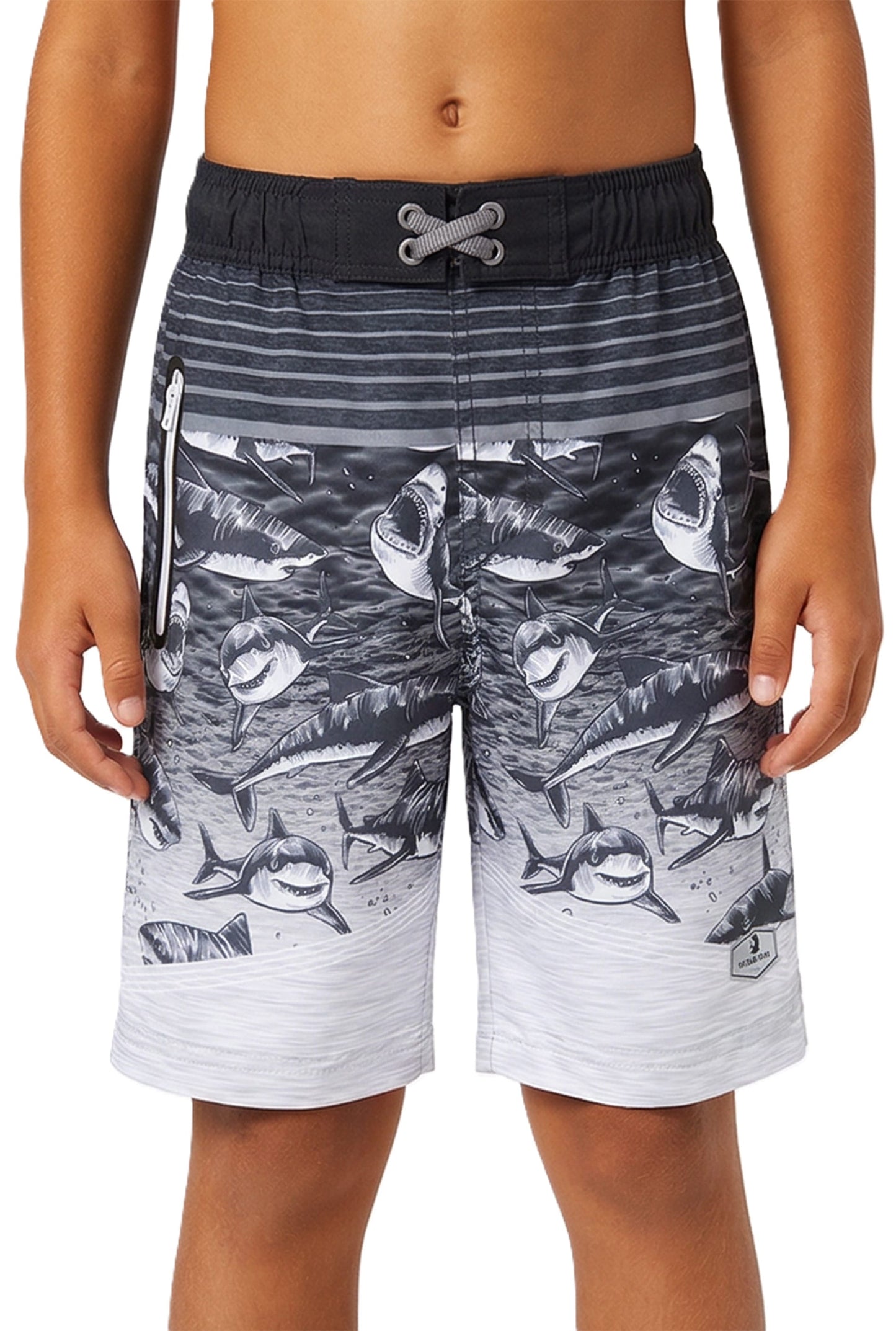 Boys' 4-Way Stretch Mesh Lined Swim Trunks Swimwear Rokka & Rolla