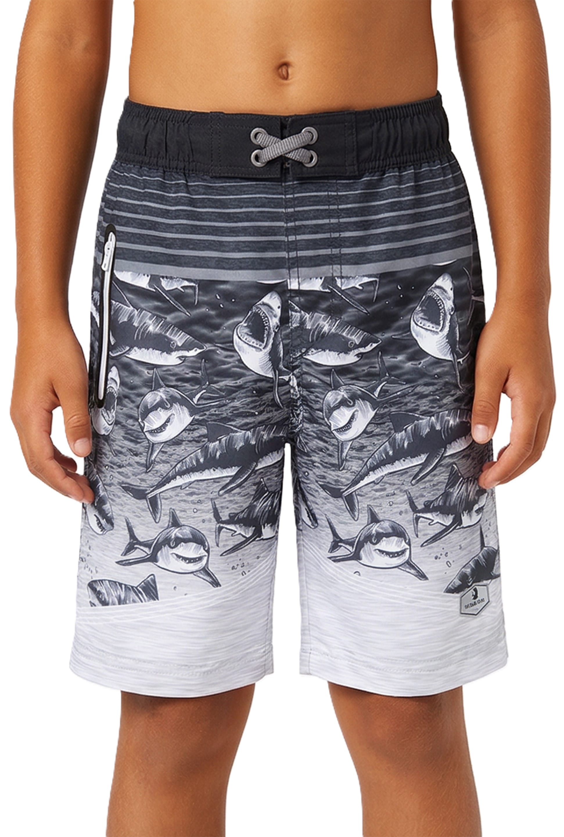 Boys' 4-Way Stretch Mesh Lined Swim Trunks Swimwear Rokka & Rolla