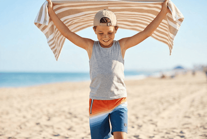 Boys' 4-Way Stretch Mesh Lined Swim Trunks Swimwear Rokka & Rolla