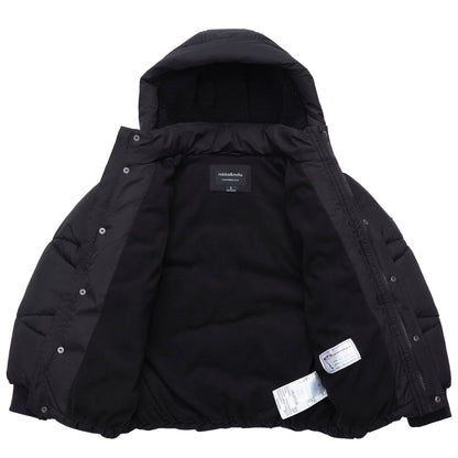 Boys' Hooded Puffer Jacket Water Resistant Warm Insulated Winter Coat - Black Coats & Jackets Rokka&Rolla