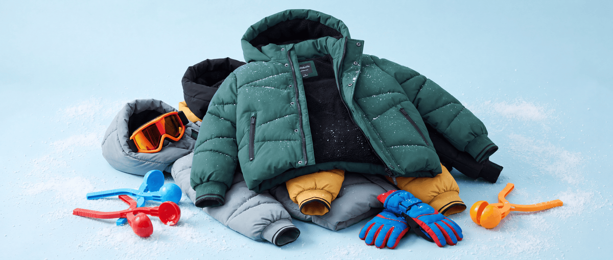 Boys' Hooded Puffer Jacket Water Resistant Warm Insulated Winter Coat - Dark Green Coats & Jackets Rokka&Rolla