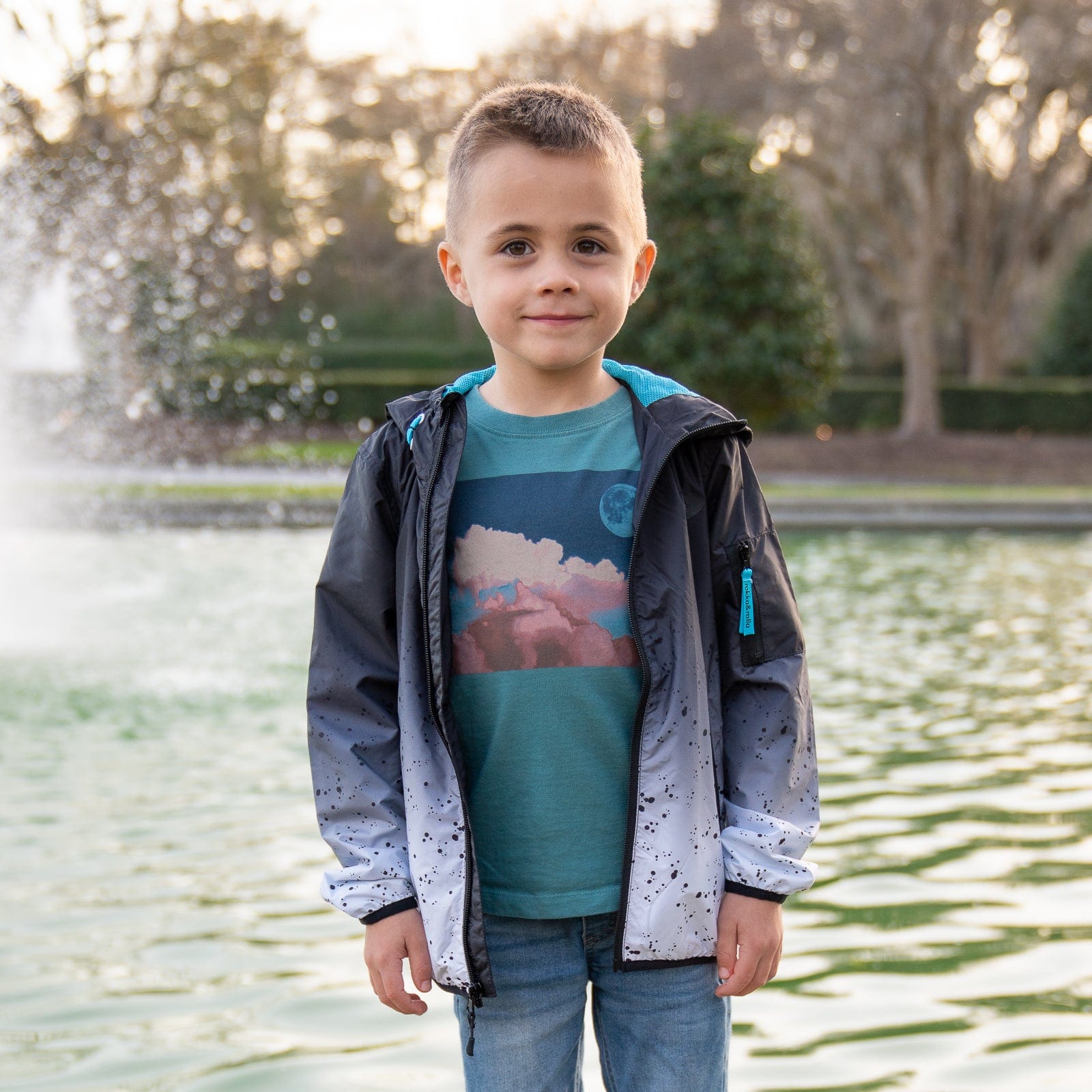Boys' Lightweight Hooded Windbreaker Coats & Jackets Rokka & Rolla