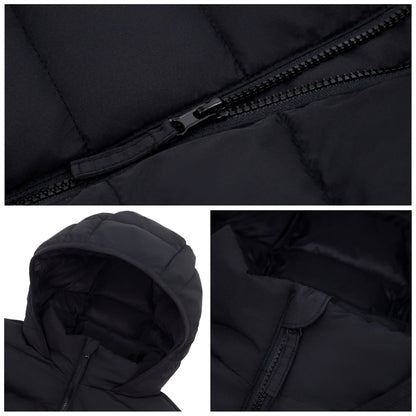 Boys' Lightweight Water-Resistant  Winter Coat Puffer Jacket - Black Coats & Jackets Rokka&Rolla