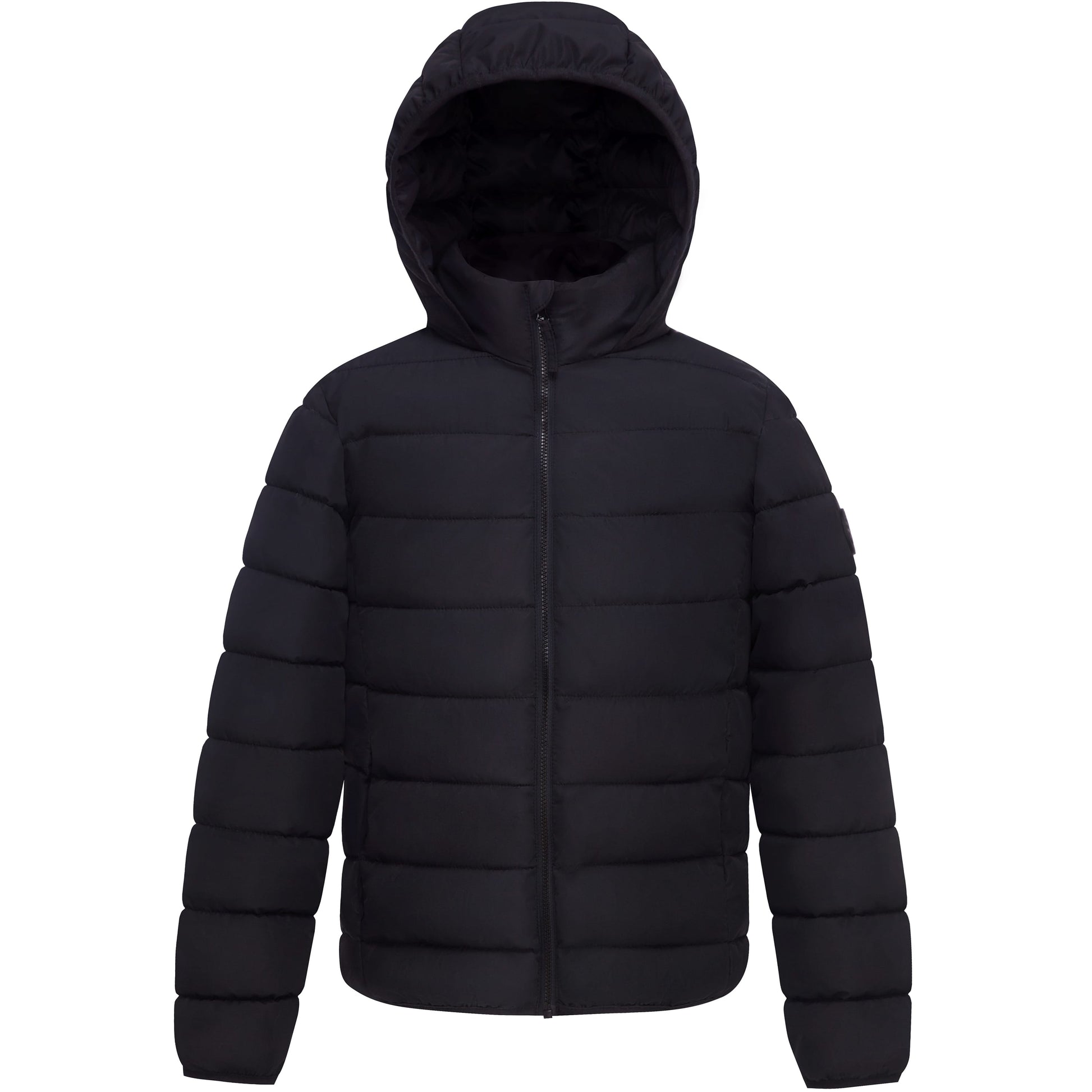 Boys' Lightweight Water-Resistant  Winter Coat Puffer Jacket - Black Coats & Jackets XS Rokka&Rolla