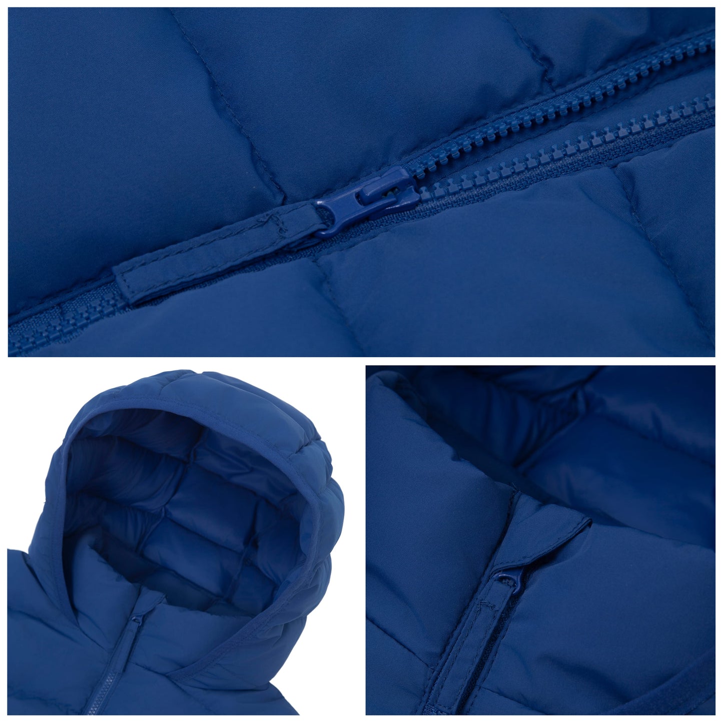 Boys' Lightweight Water-Resistant  Winter Coat Puffer Jacket - Blue Coats & Jackets Rokka&Rolla