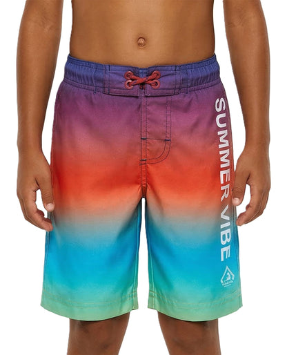 Boys' Quick Dry Mesh Lined Swim Trunks Swimwear Rokka & Rolla