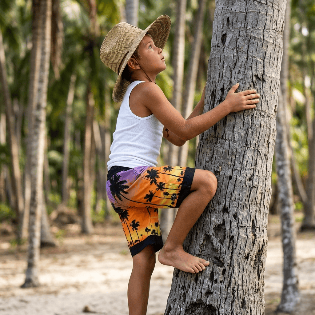 Boys' Quick Dry Mesh Lined Swim Trunks Swimwear Rokka & Rolla