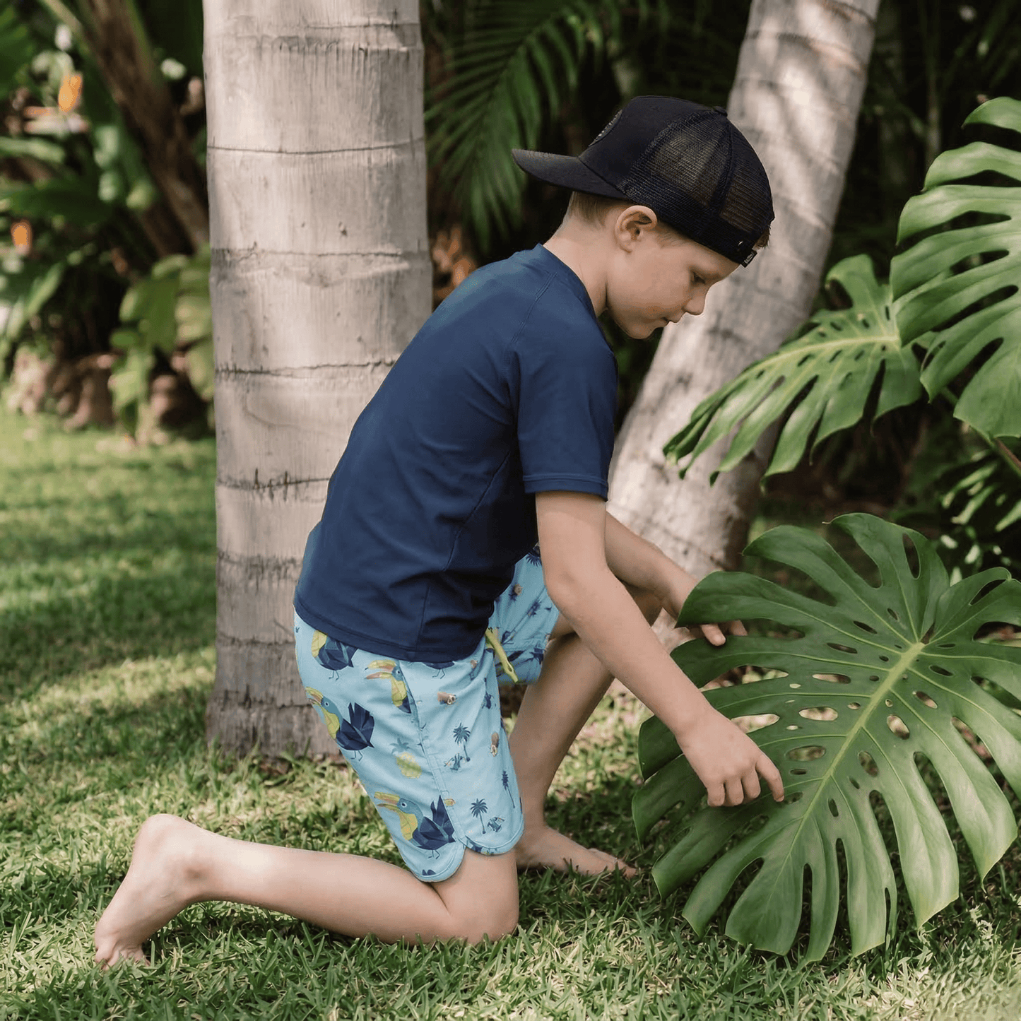 Boys' Quick Dry Mesh Lined Swim Trunks Swimwear Rokka & Rolla