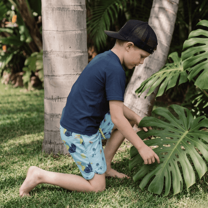 Boys' Quick Dry Mesh Lined Swim Trunks Swimwear Rokka & Rolla