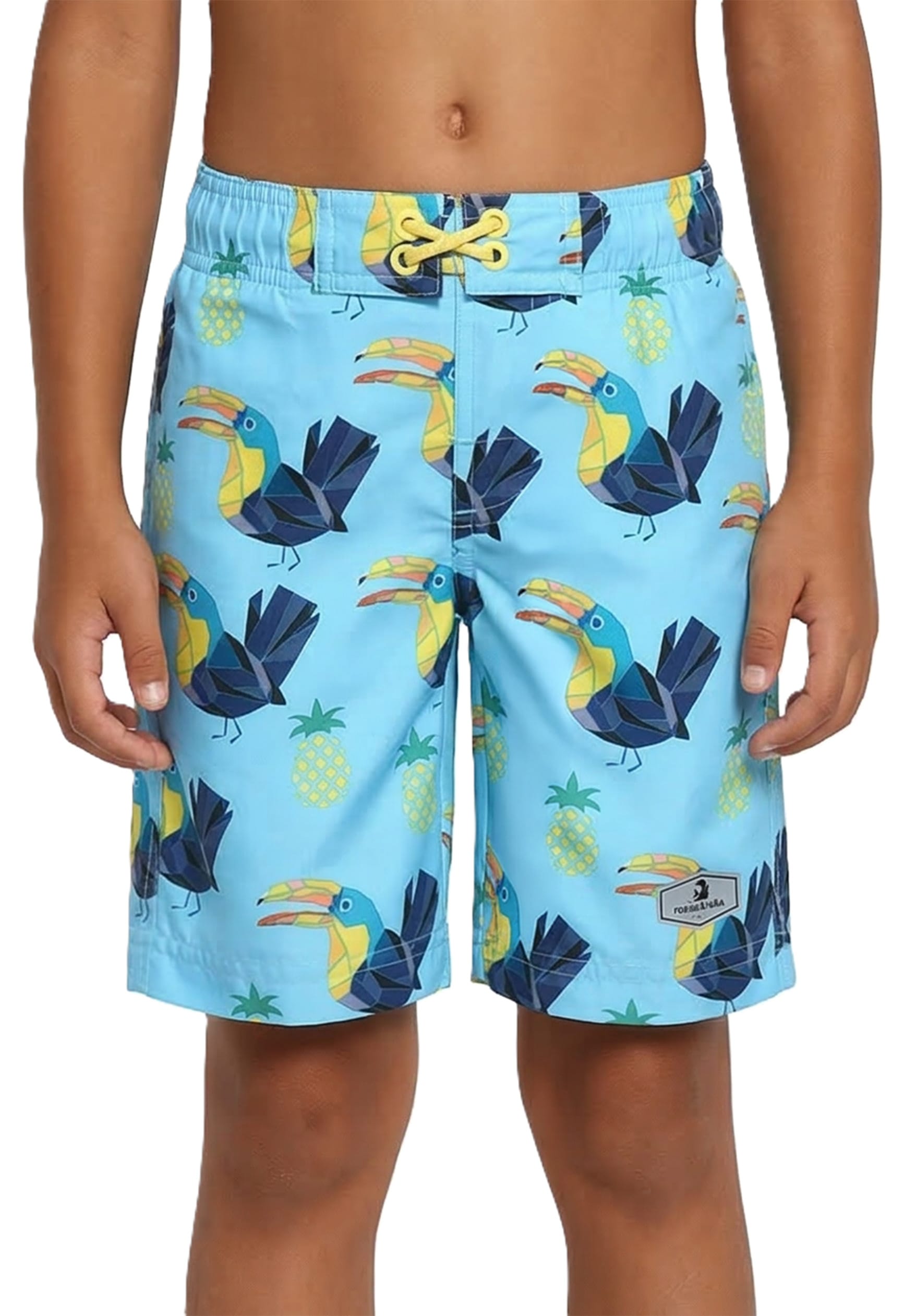 Boys' Quick Dry Mesh Lined Swim Trunks Swimwear Rokka & Rolla