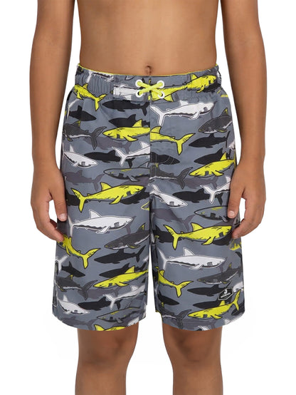 Boys' Quick Dry Mesh Lined Swim Trunks Swimwear Rokka & Rolla