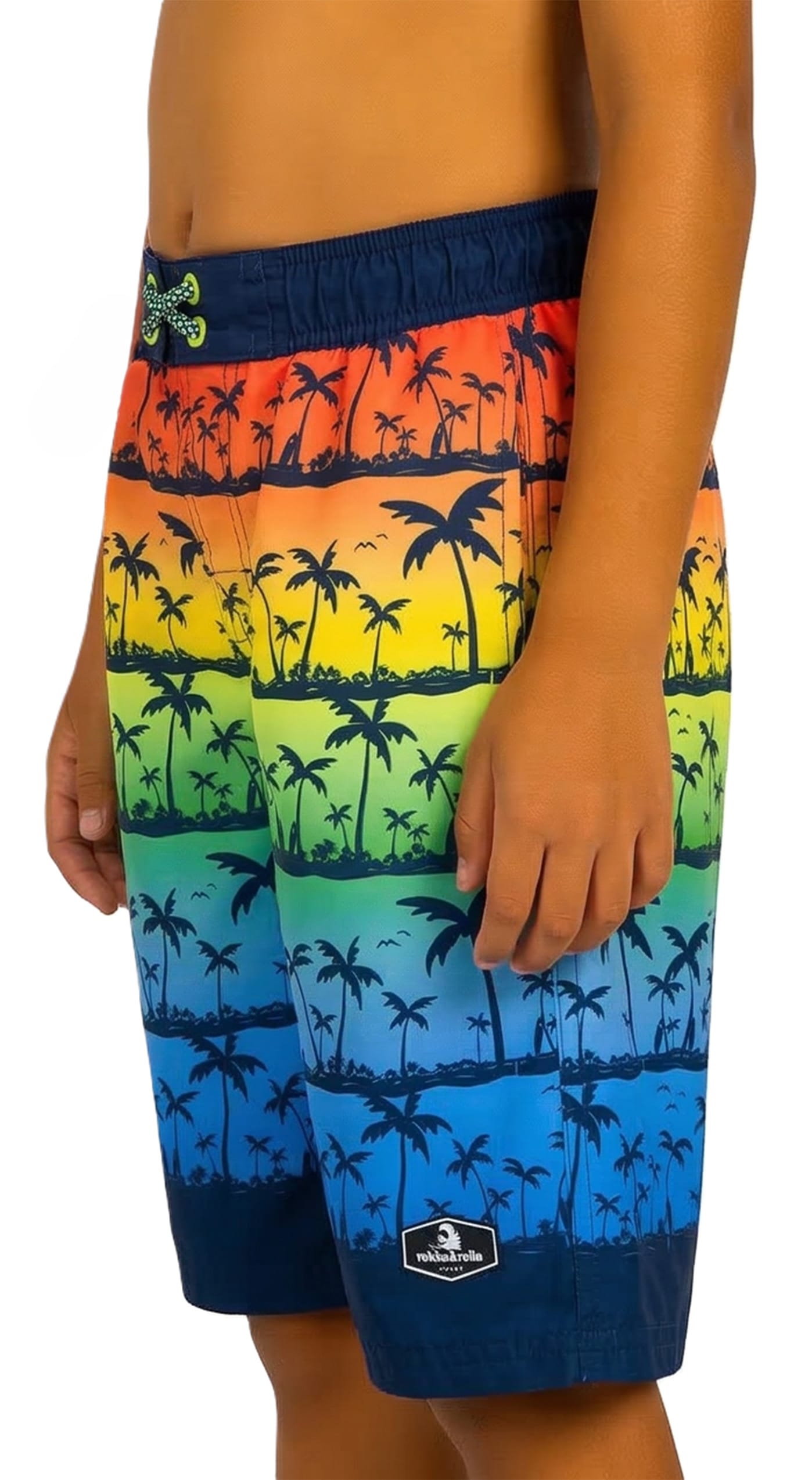 Boys' Quick Dry Mesh Lined Swim Trunks Swimwear Rokka & Rolla