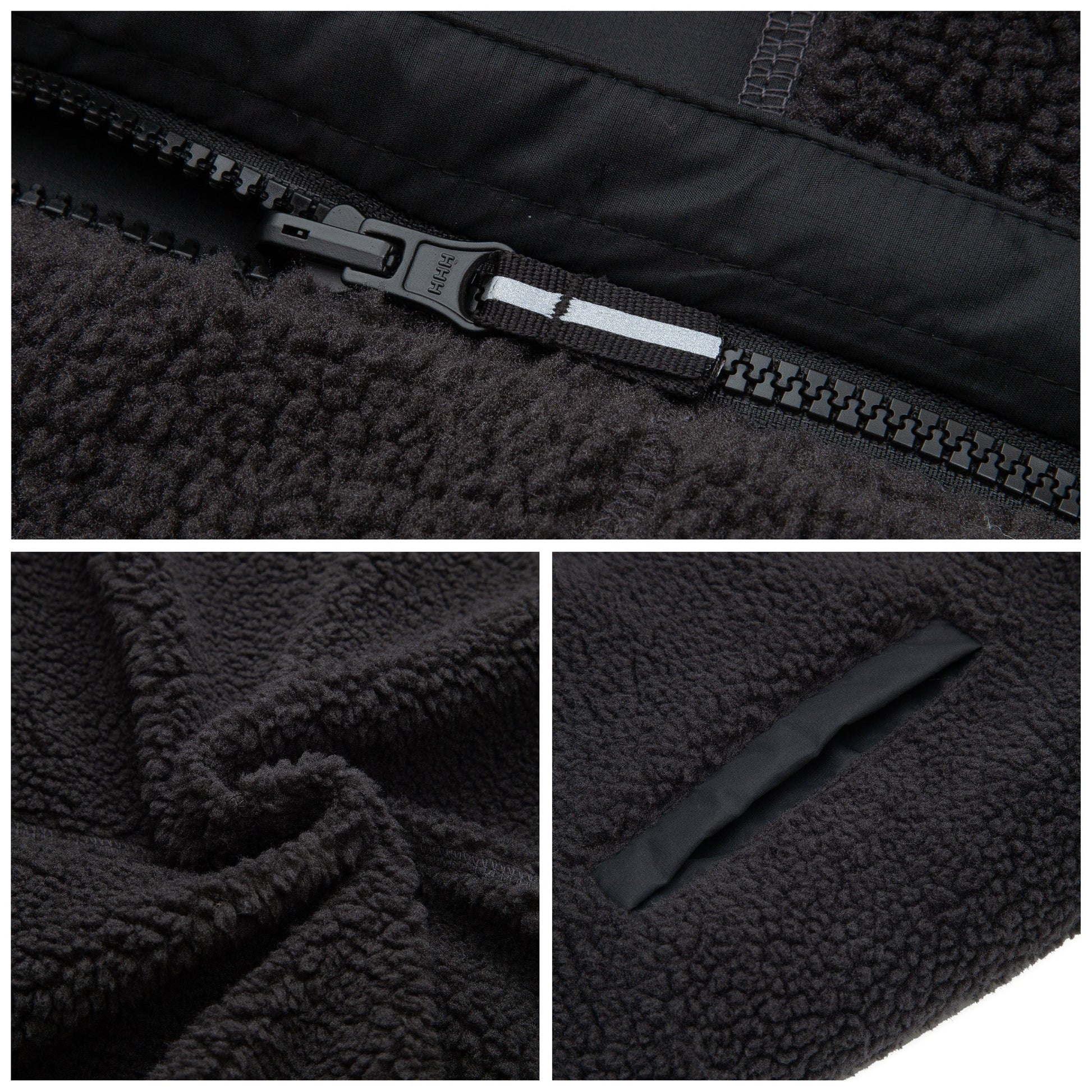 Boys Reversible Puffer Fleece Jacket Water Resistant Warm Outerwear - Black Coats & Jackets Rokka&Rolla