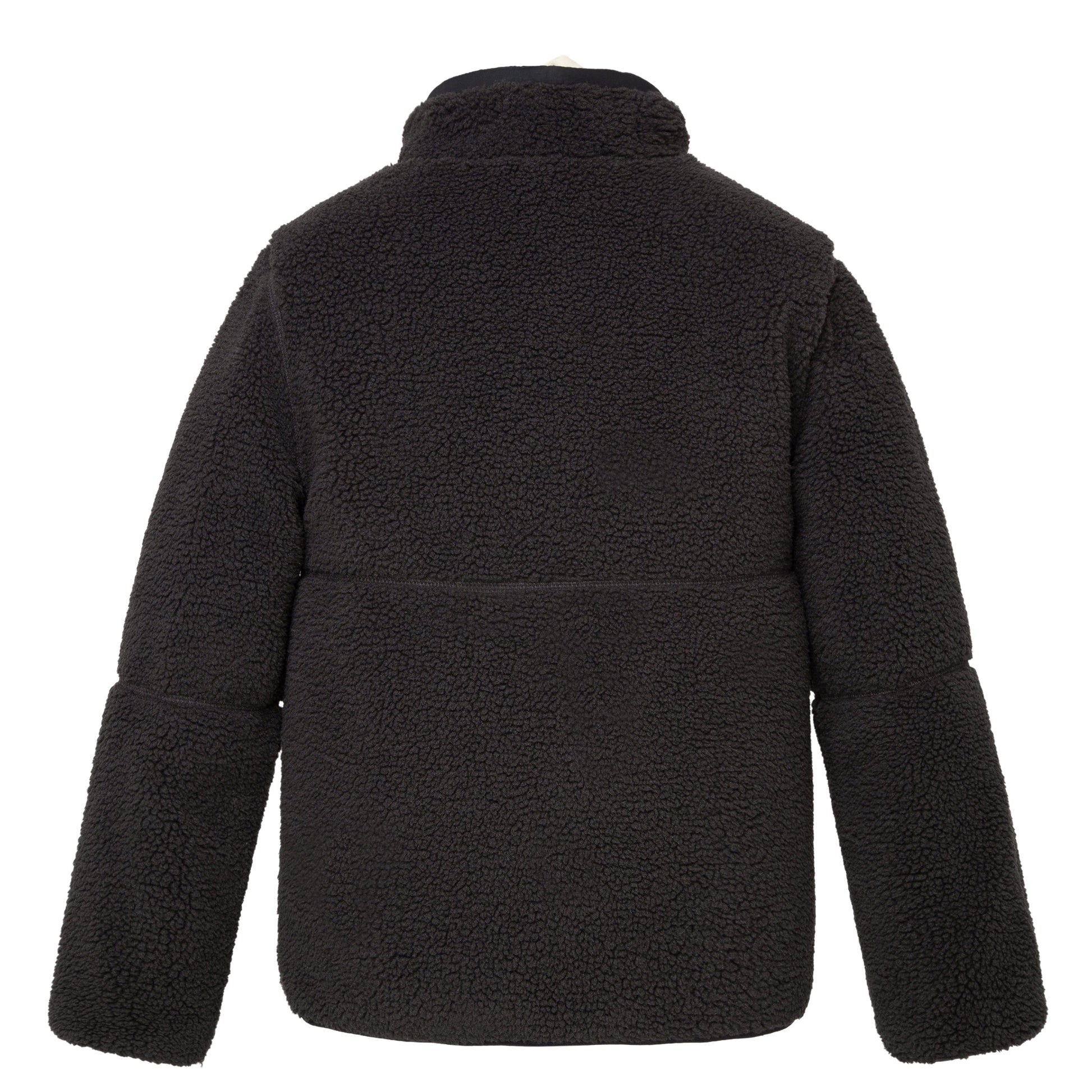 Boys Reversible Puffer Fleece Jacket Water Resistant Warm Outerwear - Black Coats & Jackets Rokka&Rolla